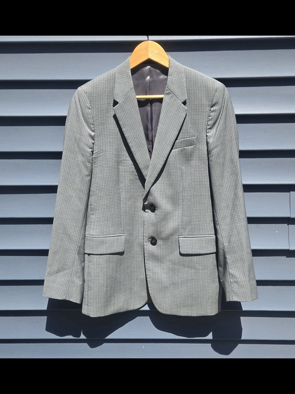 Paul Smith PS Gray Checked Sport Coat Blazer. Size 36/46